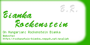 bianka rockenstein business card